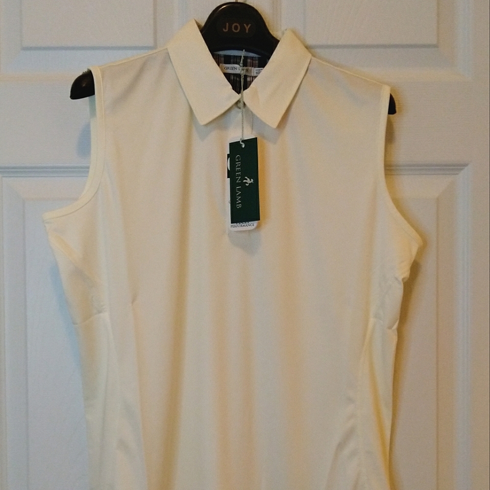 Green Lamb (Ireland) sleeveless polo - NWT